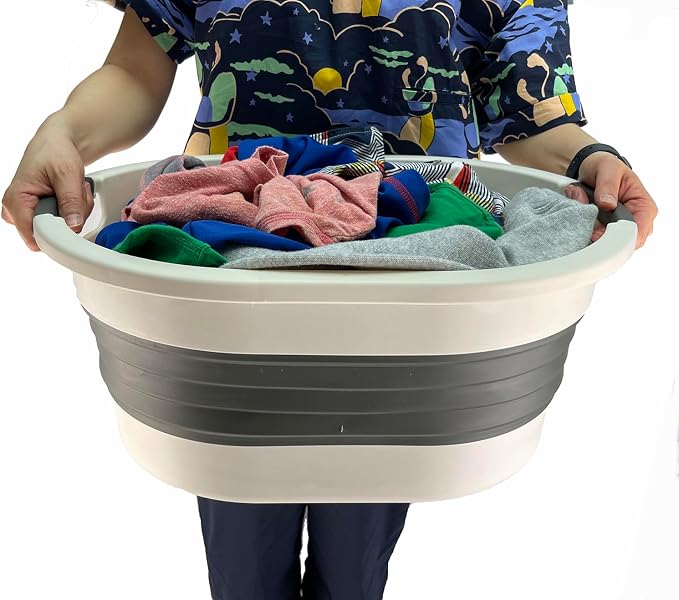 SAMMART 23L Collapsible Plastic Laundry Basket - Image 6
