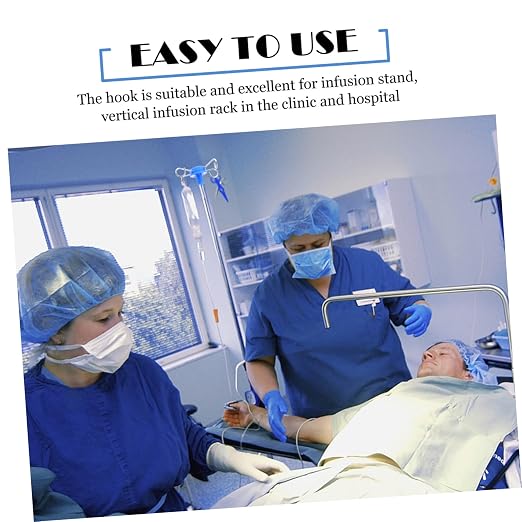 Stainless Steel Infusion Rack Hook Easy Install Iv Stand Accessory - Image 6