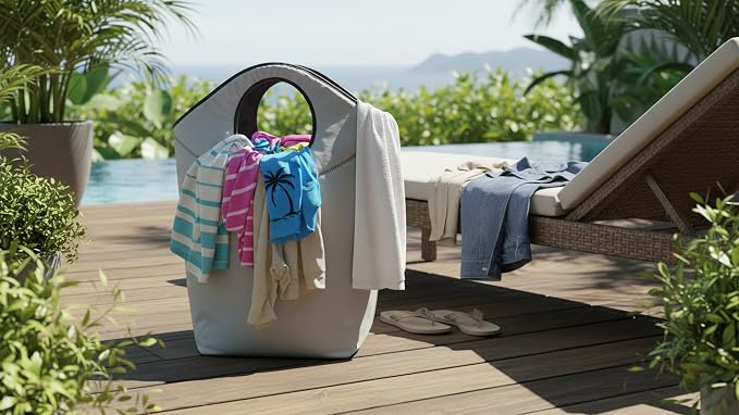 46L Foldable Storage Hamper Bag - Image 9