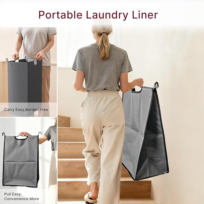 3-Compartment Laundry Cart - Image 4