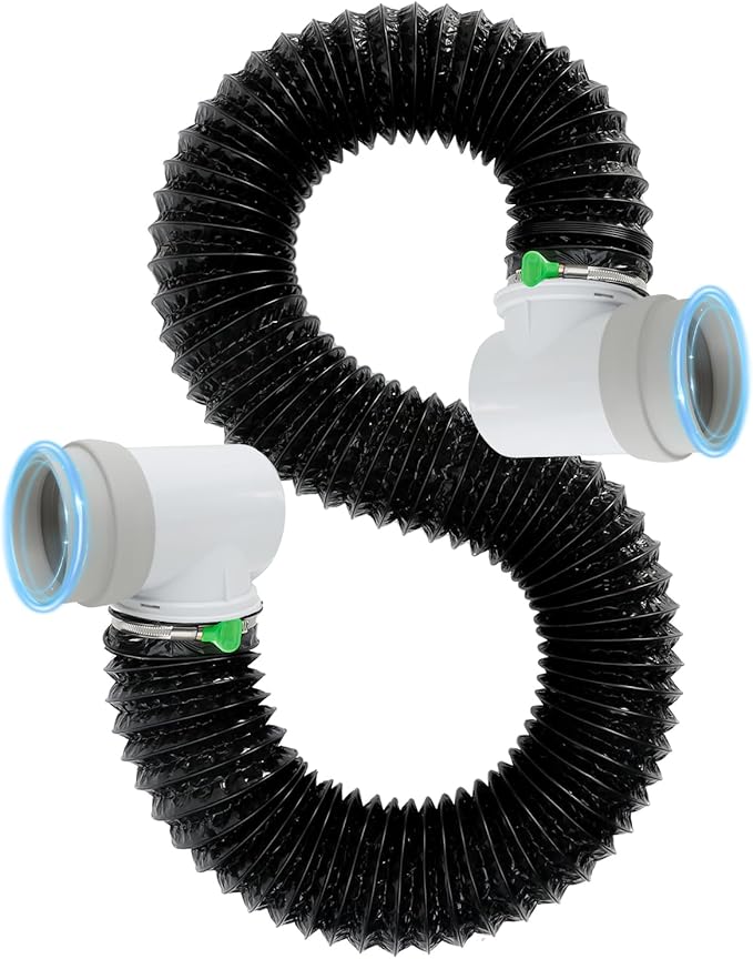 4Inch Dryer Vent Hose 10FT, Rubber Interface Dryer Vent Connector Kit by Nxpceay