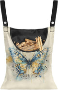 Yellow Butterfly Clothespin Bag by Vanideaoty