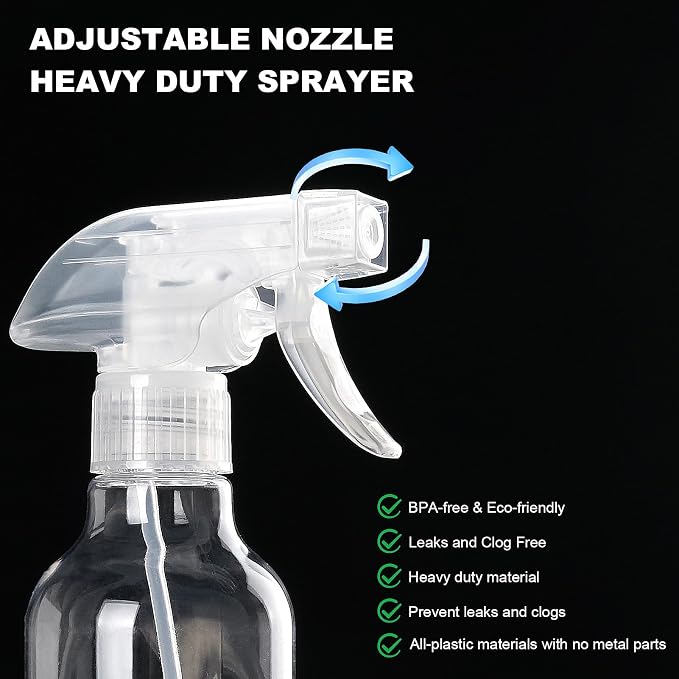 Spray Bottles 12oz Plastic Spray Bottle - Image 2