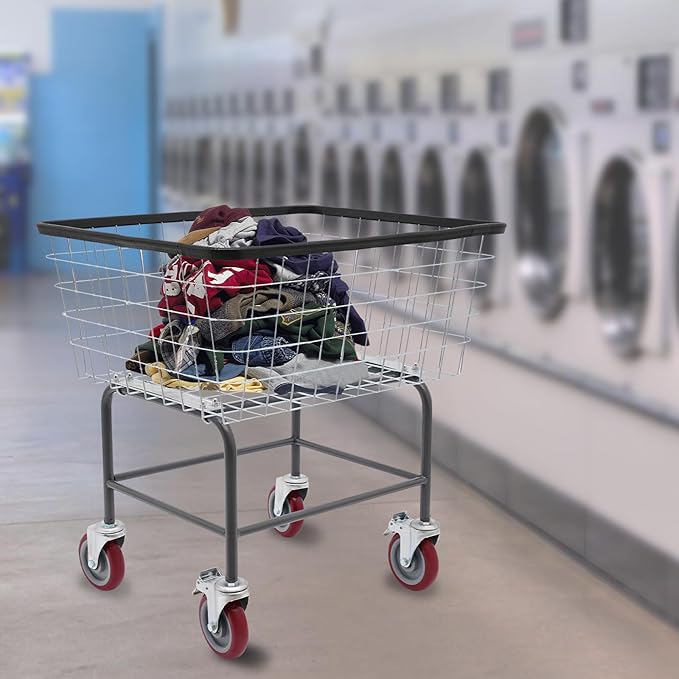 Commercial Laundry Basket Cart - Image 8