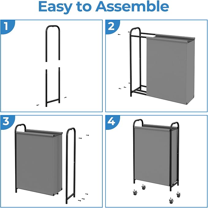 GRANNY SAYS 80L Slim Laundry Hamper - Image 8