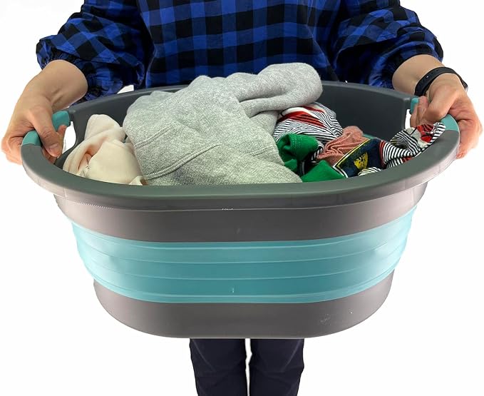 SAMMART 23L Collapsible Plastic Laundry Basket - Image 6