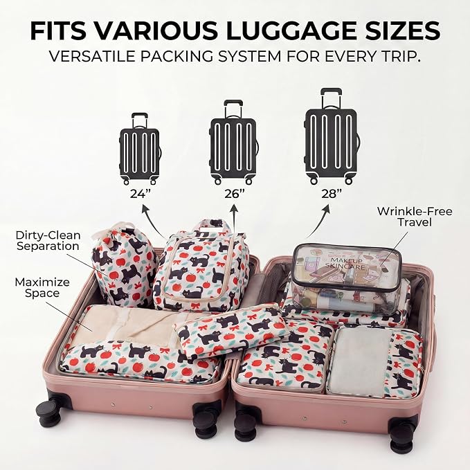 8 Set Packing Cubes for Travel - Image 5