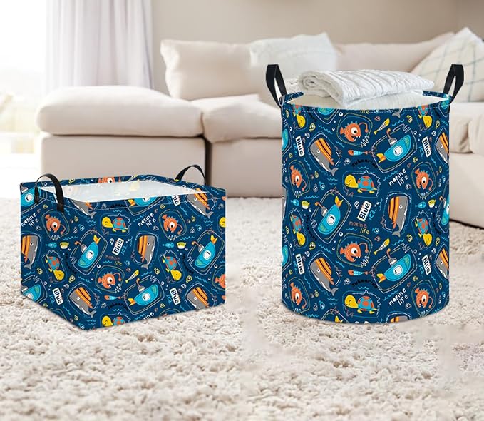 Laundry Hamper, Laundry Basket, Nursery Hamper, Waterproof Storage Bin - Image 4
