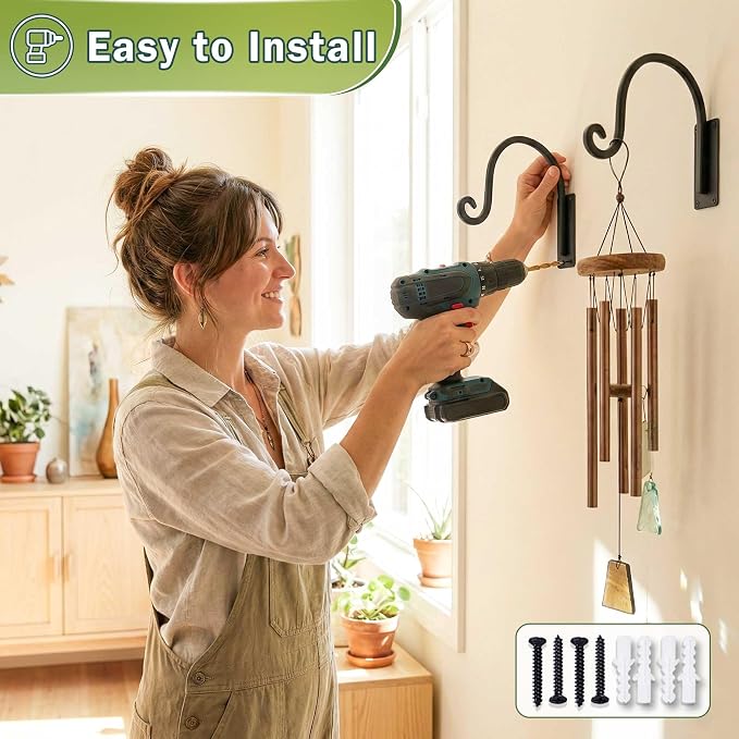 Heavy Duty Plant Hanger Bracket -2 Packs, 35lbs Weight Capacity - Image 9