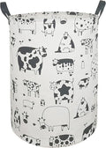 KUNRO Round Laundry Gift Basket Storage Hamper, Clothes Storage Organizer Bins by KUNRO