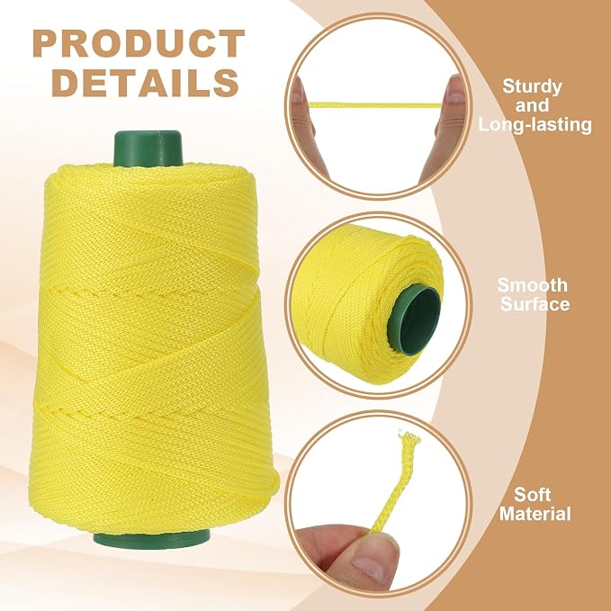 YELARXI Polyester Macrame Cord, 3mm x 219 Yards Polypropylene Macrame Cords - Image 3