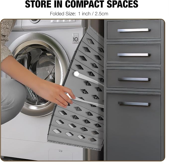 Collapsible Laundry Basket Durable Foldable Hamper - Image 2