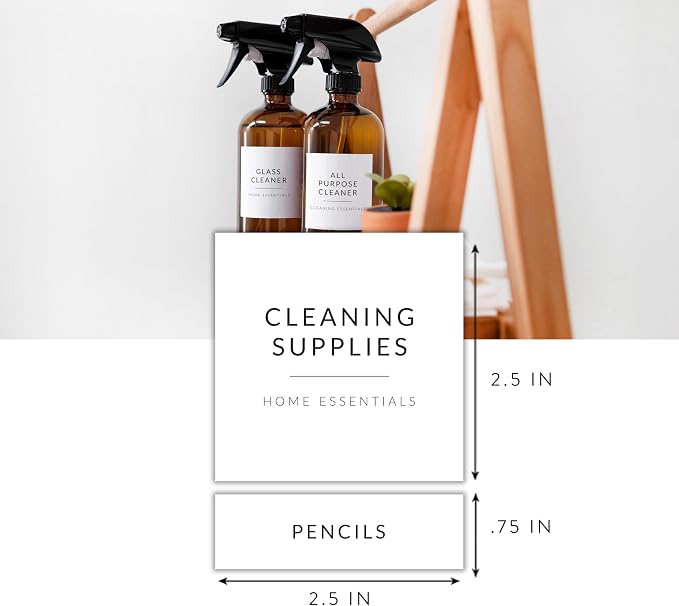 Laundry Labels for Jars, 136 Preprinted Home and Laundry Stickers for Storage - Image 2