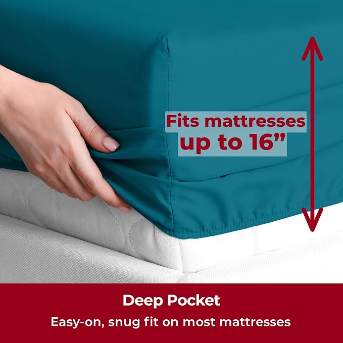 Mellanni Split King Sheets Set - Image 5