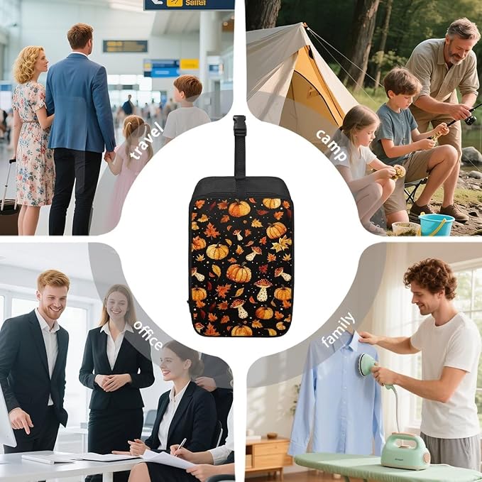 Fall Pumpkin Travel Steamer Storage Bag Zippered Carrying Case - Image 6