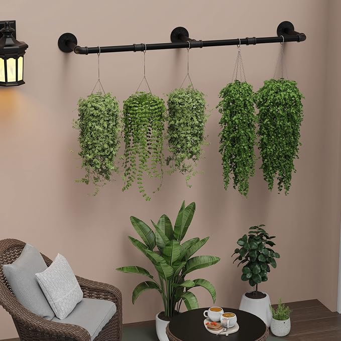Wall Mounted Clothes Rack 60in, Industrial Pipe Clothing Racks Wall Mount - Image 3