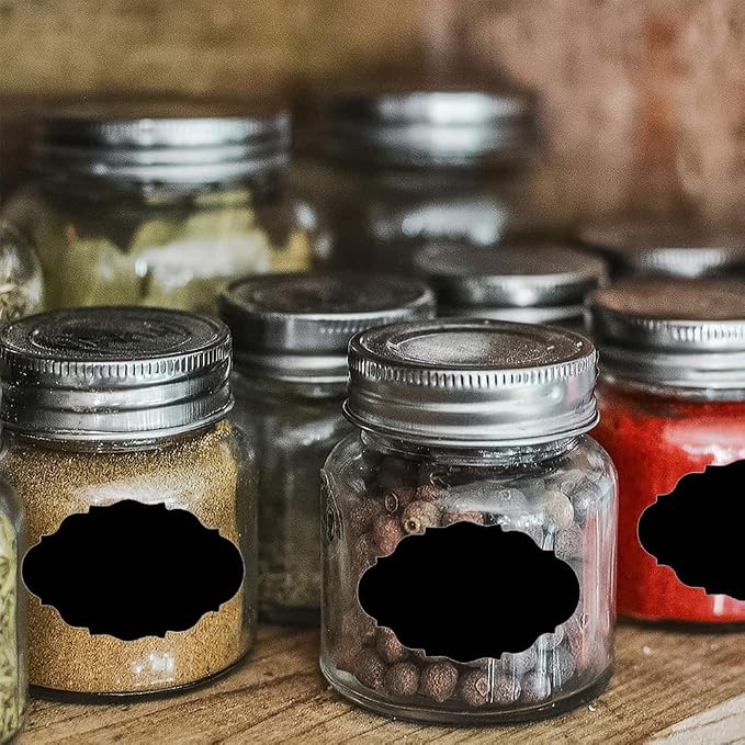 Chalkboard Labels Removable Chalk Markers Stickers Black Reusable Kitchen - Image 6