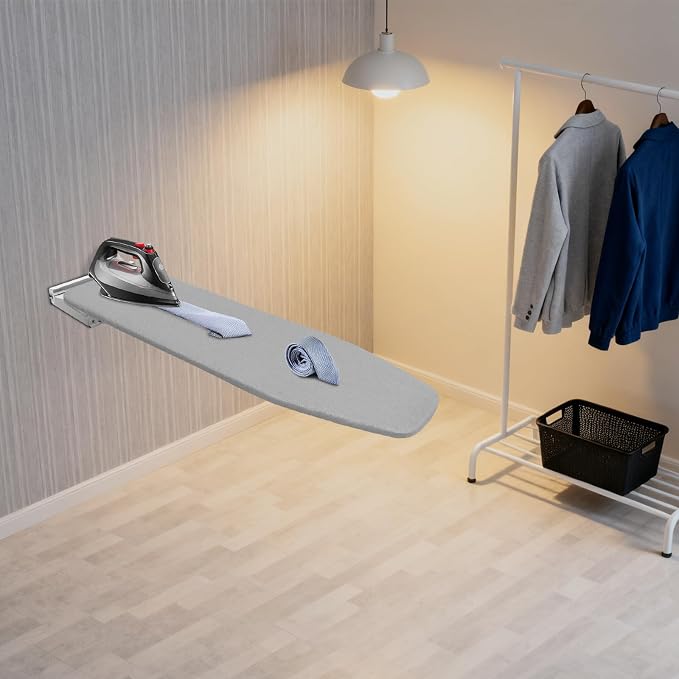 Wall-Mounted Ironing Board, Foldable Laundry Iron Board, Space Saving Ironing - Image 6