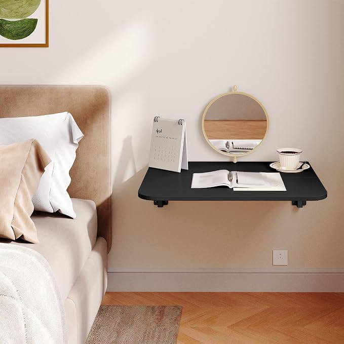HOOBRO Folding Table, Wall Mounted Floating Desk - Image 3