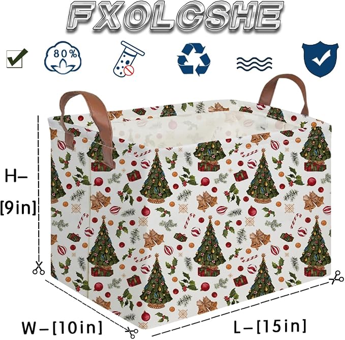 Rectangular Christmas tree Basket, Nursery Hamper, Waterproof and foldable Tree - Image 7