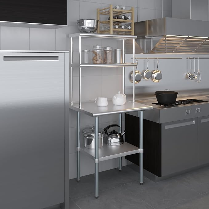 AmGood Double OverShelf Stainless Steel NSF - Image 8