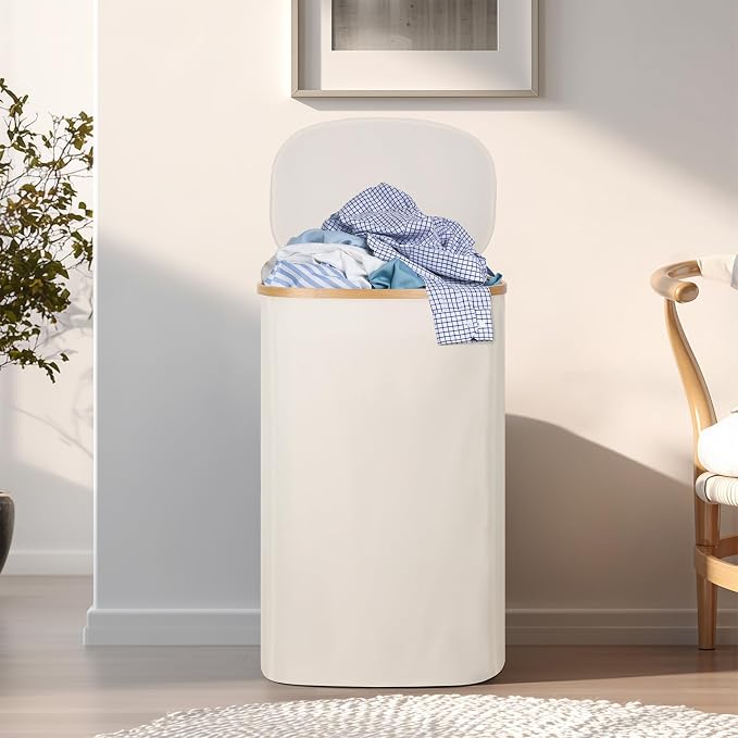 Laundry Hamper with Lid, 100L Clothes Hampers - Image 8