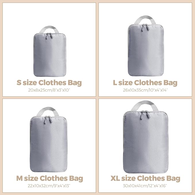 4 Set Compression Packing Cubes - Image 7