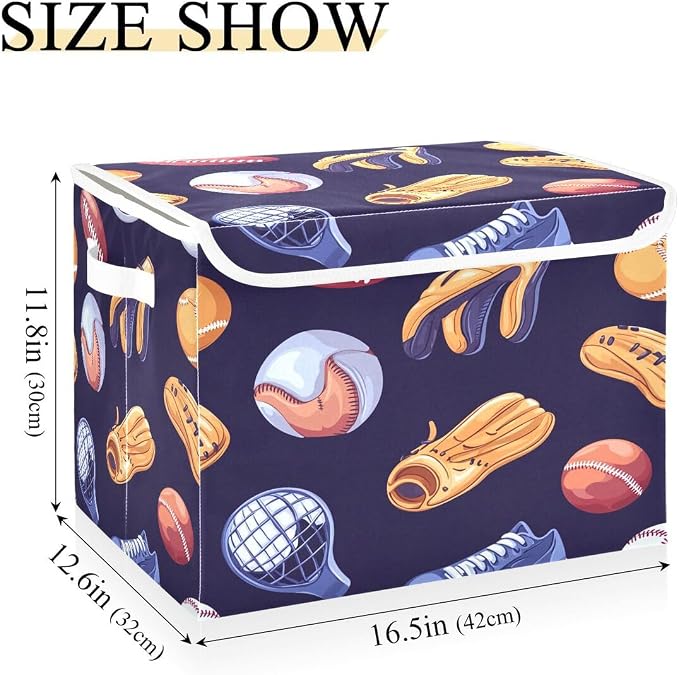 Nander Sports Balls and Gloves Storage Basket Storage Boxes - Image 3