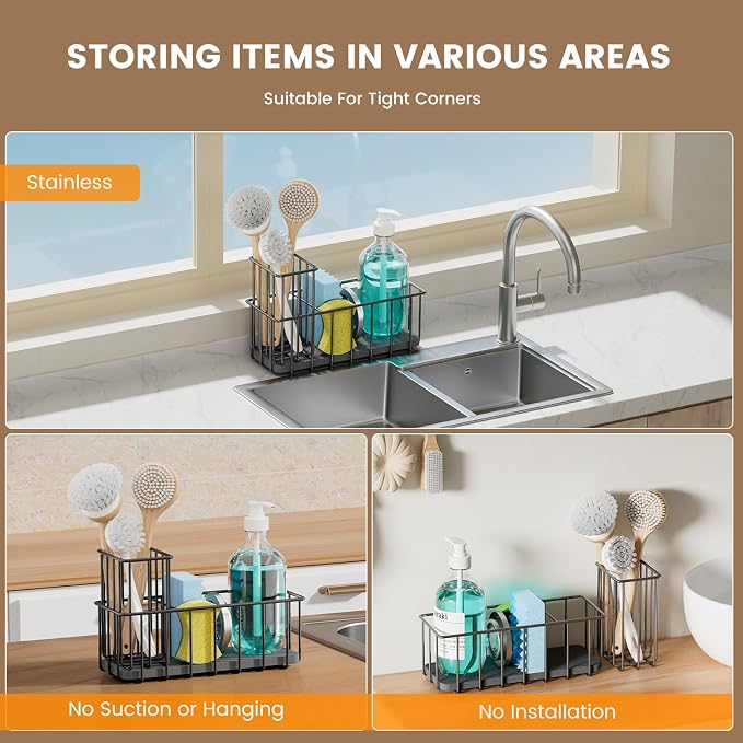 Kitchen Sink Countertop Sponge Holder - Image 3