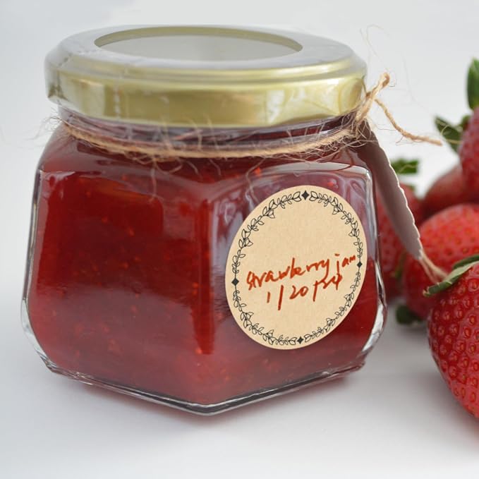 2" Canning Labels for Jars & Lids, 4 Different Wreath Designs, Food Labels - Image 5
