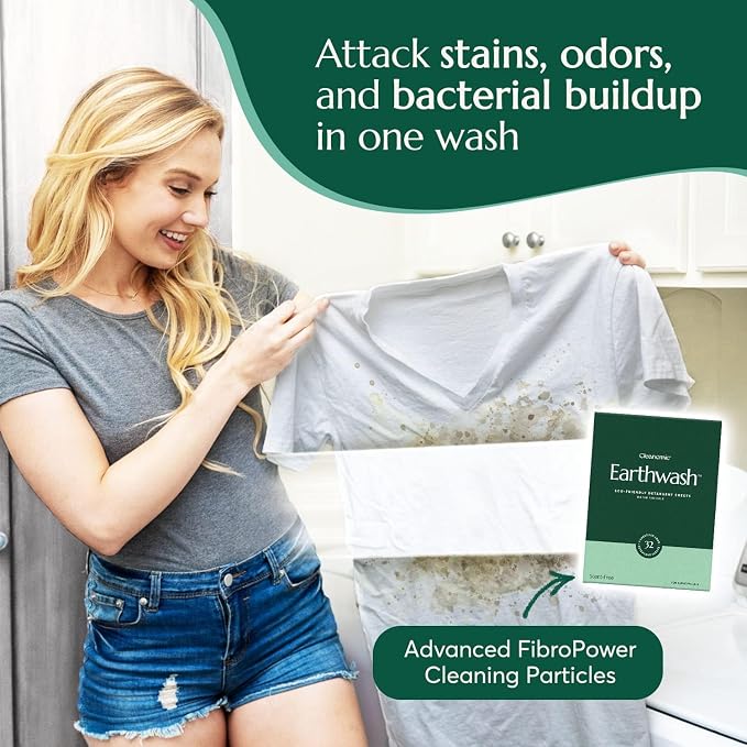 Earthwash Laundry Detergent Strips Scent-Free Hypoallergenic - Image 5