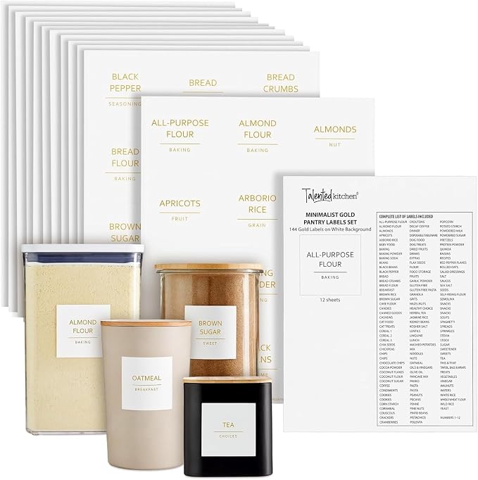 Talented Kitchen Labels for Storage Bins by TalentedKitchen