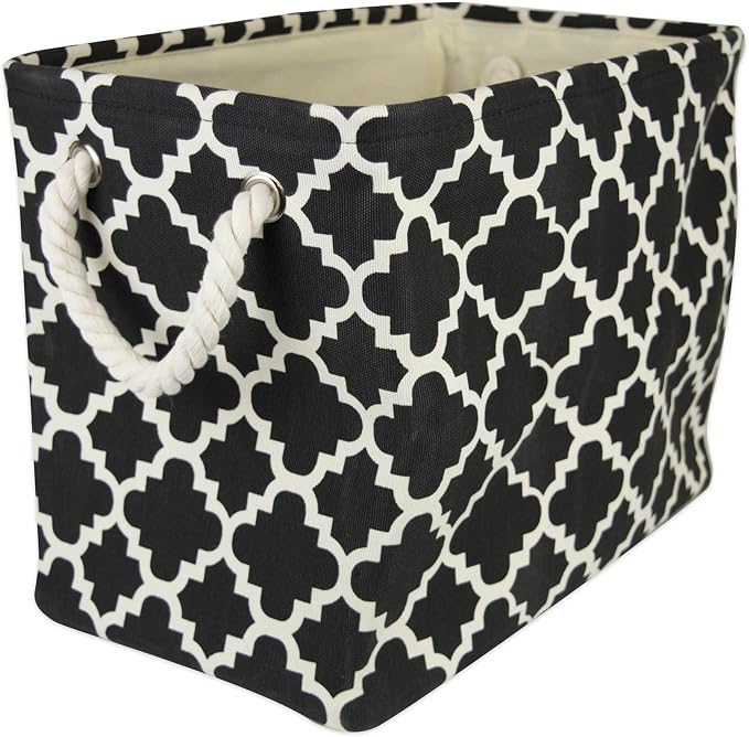 DII Polyester Container with Handles, Lattice Storage Bin by DII