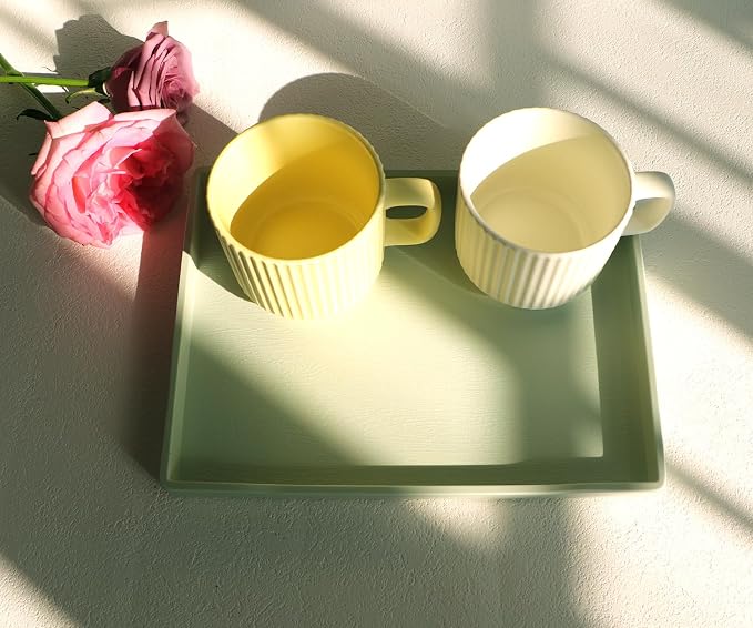 Green Small Serving Tray, Countertop Organizer - Image 2