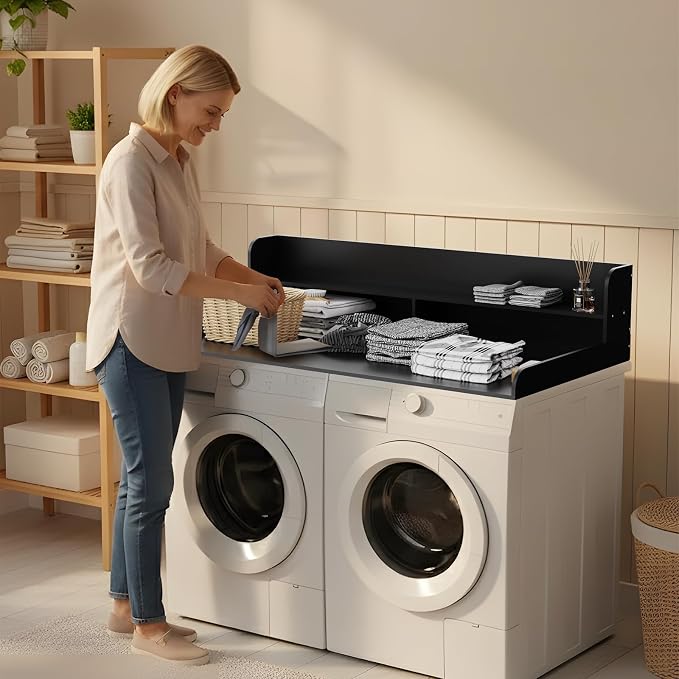 Fabuday 2-Tier Wood Washer Dryer Countertop - Image 3