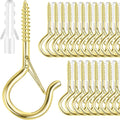 25 PCS Screw-in Hooks for Outdoor String Lights, Q Hangers Hooks Outdoor for by FSAH