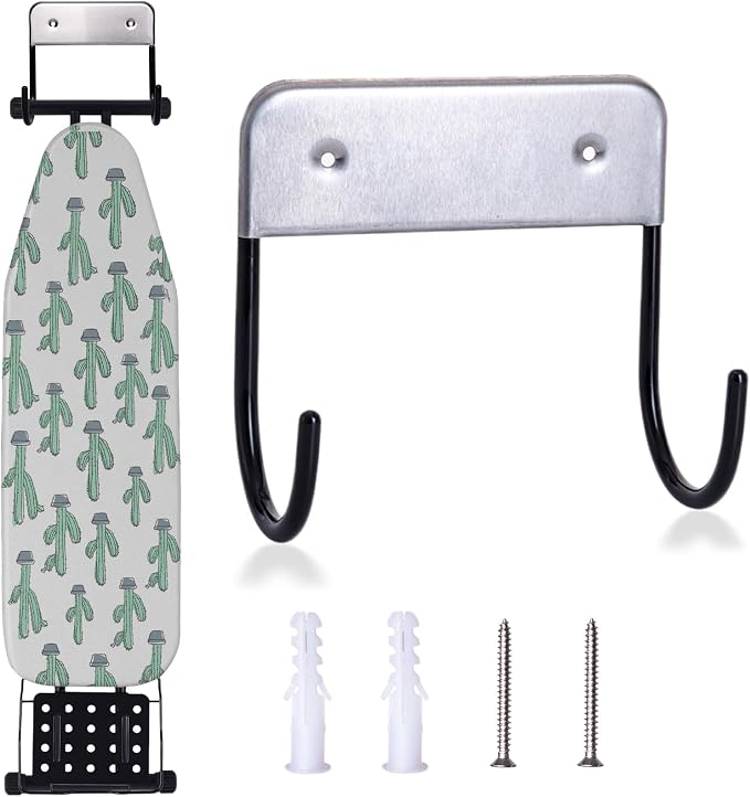 Ironing Board Hanger Wall Mount, Ironing Board Holder by ZHMY