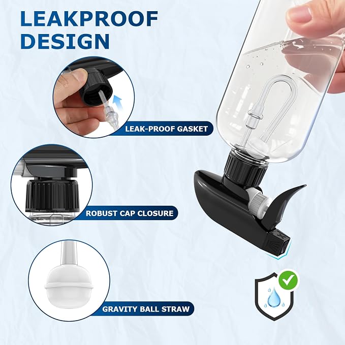 Veco 300mL 360° Spray Bottles, Leak-Resistant spray bottles - Image 4