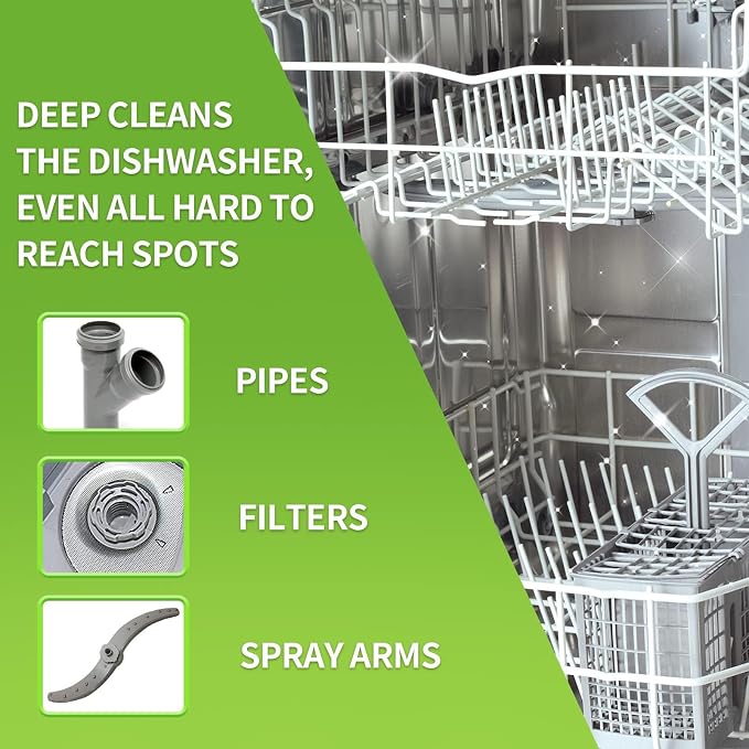 NATRUTH 30 Pack Dishwasher Cleaner Tablets Individually Wrapped, Deep Cleaning - Image 3