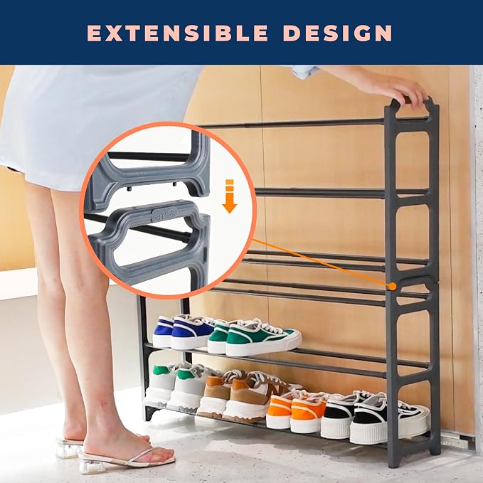 Happhom 3-Tier Expandable Shoe Organizer - Image 5