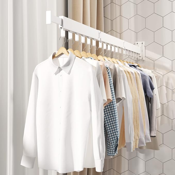 Clothes Drying Rack, Laundry Drying Rack, Wall Mounted Clothes Rack, Laundry - Image 6