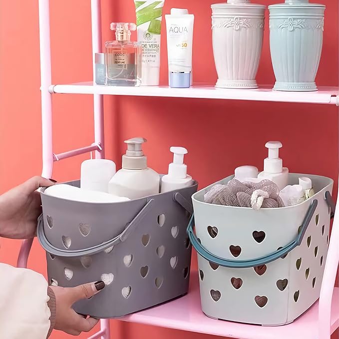 Anyoifax Portable Shower Caddy Tote Plastic Storage Basket - Image 7