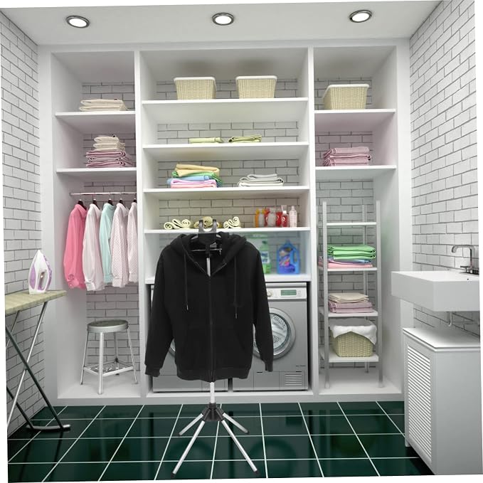 Foldable Adjustable Hanger for Handheld Garment Steamer Portable Steam Ironing - Image 9