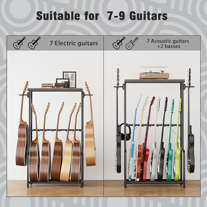 Guitar Stand for Multiple Guitars, Guitar Rack - Image 3