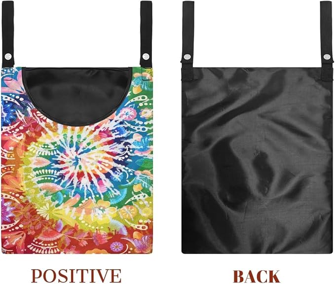 Rainbow Tie Dye Clothes Pin Hanging Bag Clothesline Peg Organizer Storage Bags - Image 7
