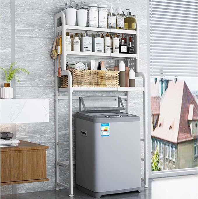 Over Washer Storage, 3 Tier Expandable Washer and Dryer rack, Laundry Room by BIFCIOFHBrandFlagship