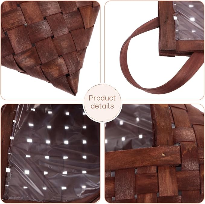 VOSAREA Vintage Woven Wall Hanging Storage Basket - Image 9