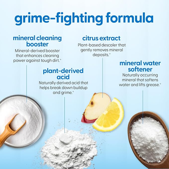 Dishwasher Cleaner & Deodorizer Tablets, Fights Grime, Residue & Odor, Heavy - Image 4