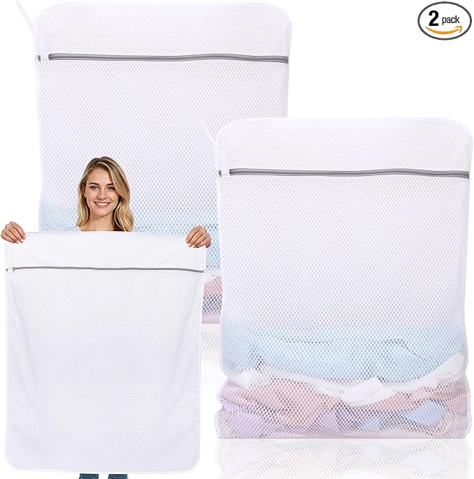 2 Pack XXX-Large Mesh Laundry Bags by Dntorx