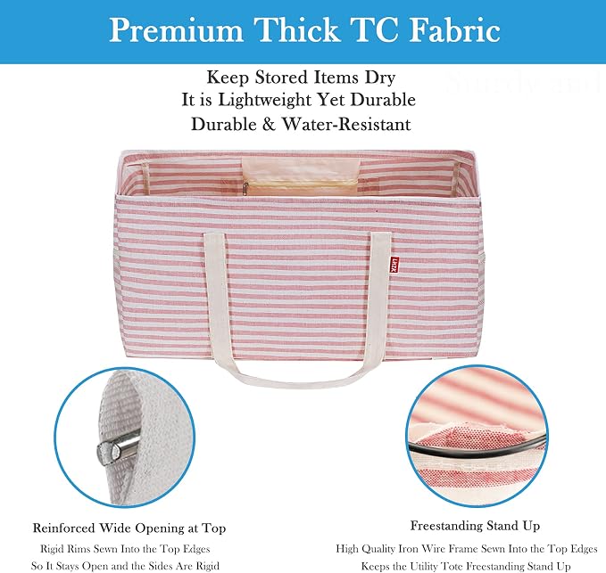 LHZK 2 Pack Extra Large Utility Tote Bag - Image 5
